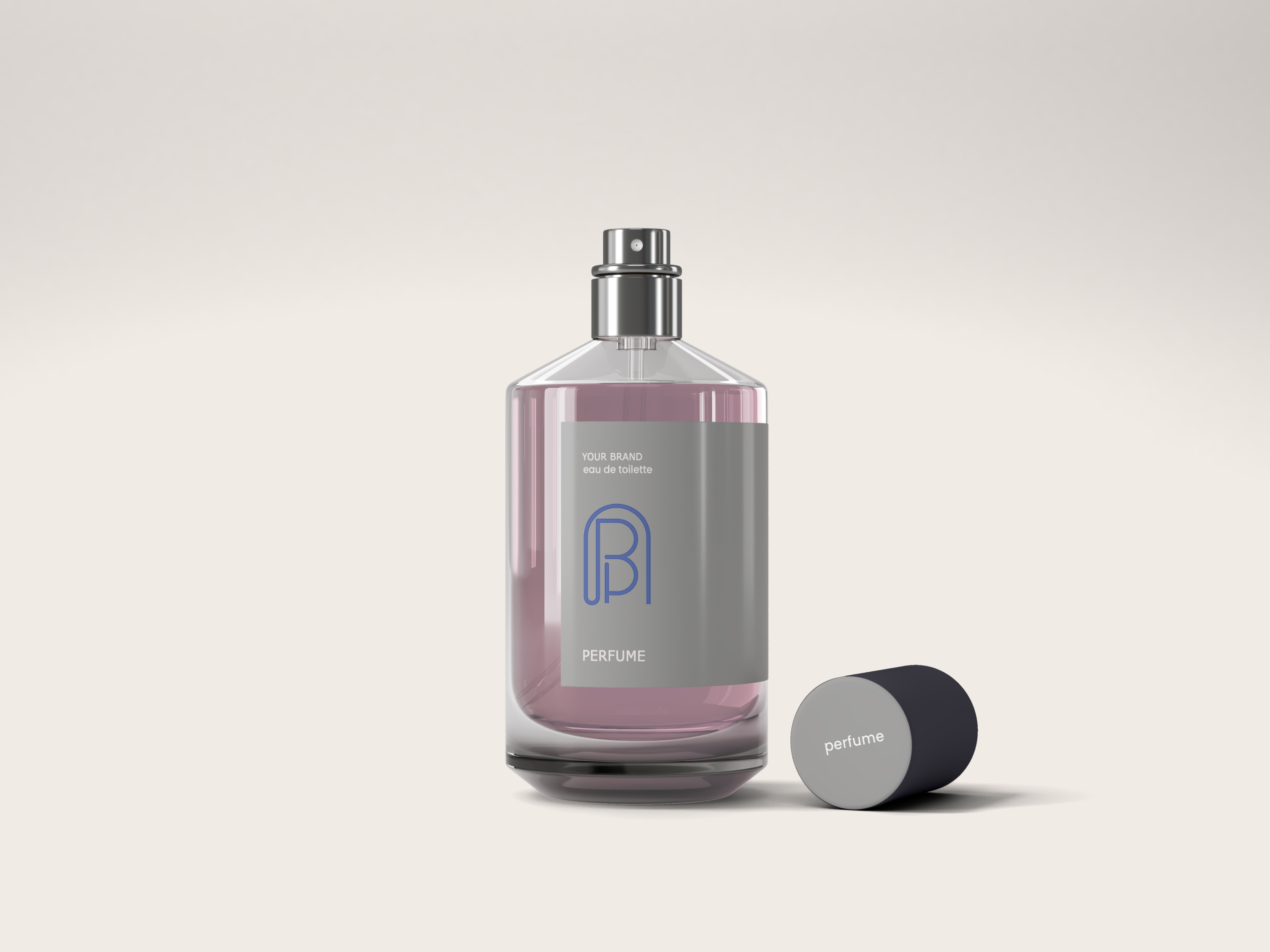 classic perfume mockup