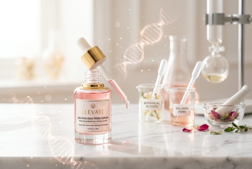 Tren Peptides dan PDRN dalam formulasi serum anti-aging modern maklon PDM Beauty Lab