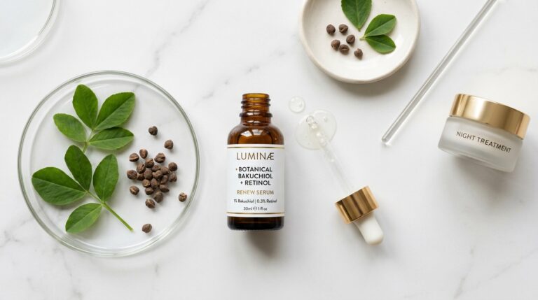 Perbandingan bahan aktif Bakuchiol vs Retinol dalam formulasi serum anti-aging modern